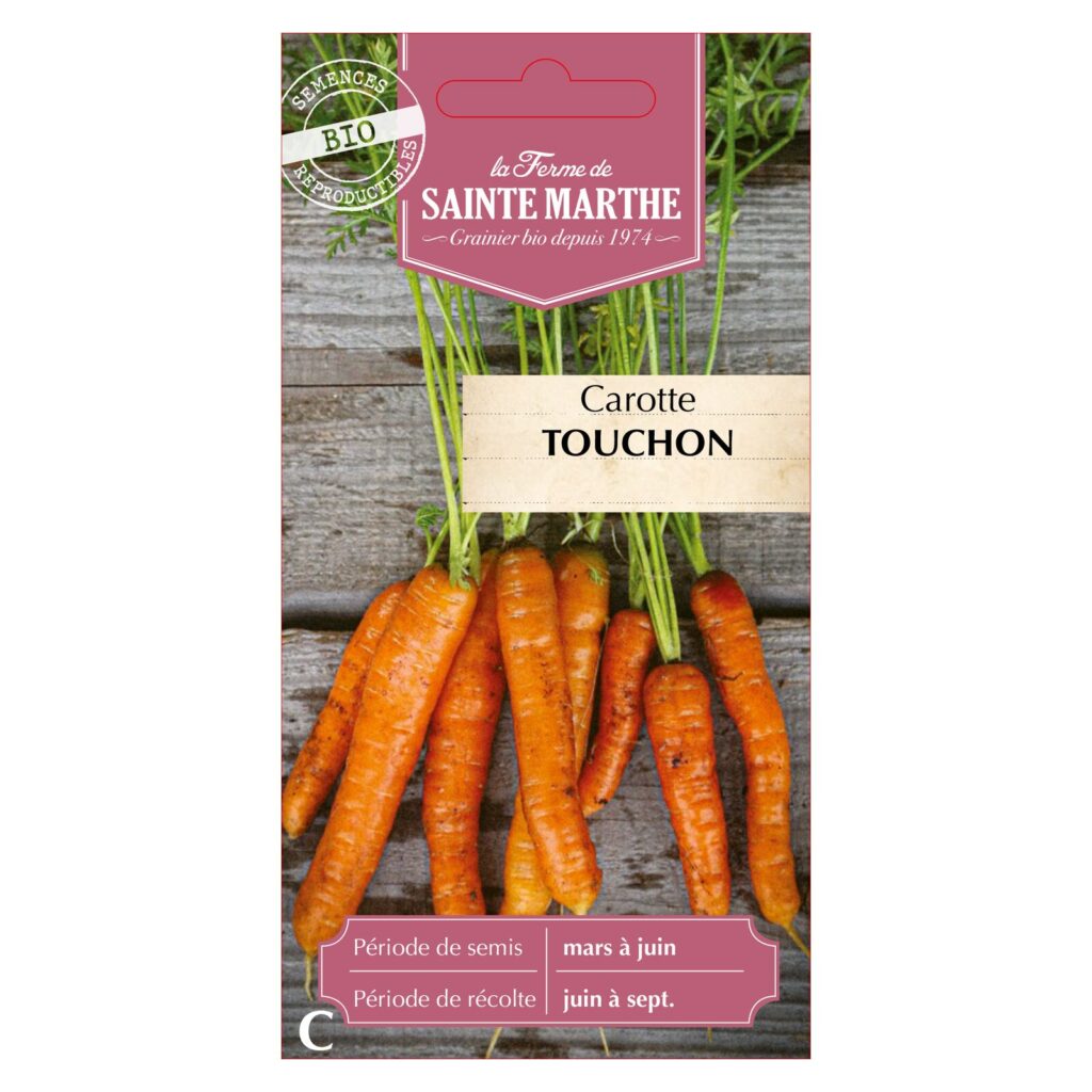 CAROTTE Touchon - 1000 graines bio — sachet recto
