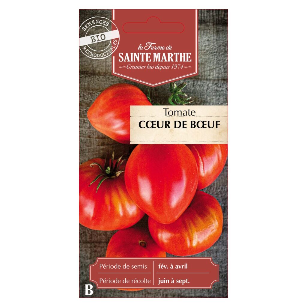TOMATE Cœur de Bœuf - 30 graines BIO — sachet recto
