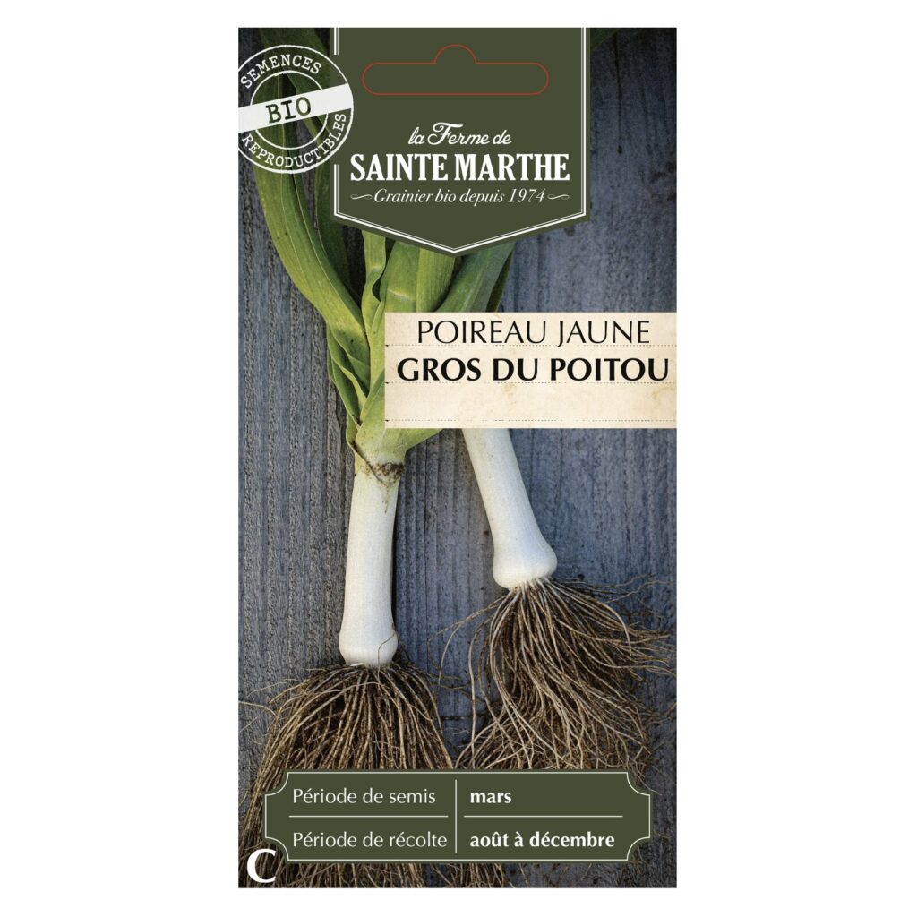 POIREAU Jaune Gros du Poitou - 500 graines bio — sachet recto