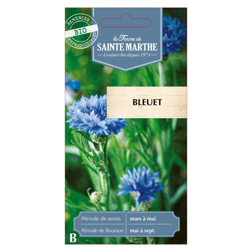 Bleuet - 400 graines bio — sachet recto