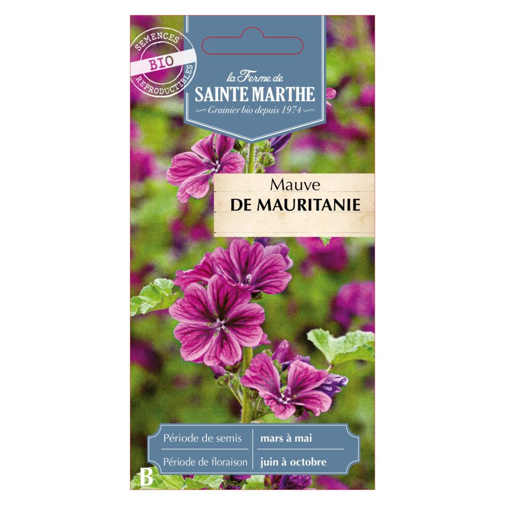 MAUVE de Mauritanie - 500 graines bio — sachet recto