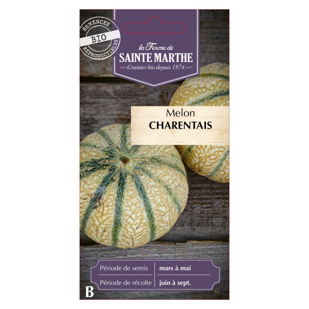 Melon Charentais - 15 graines bio — sachet recto