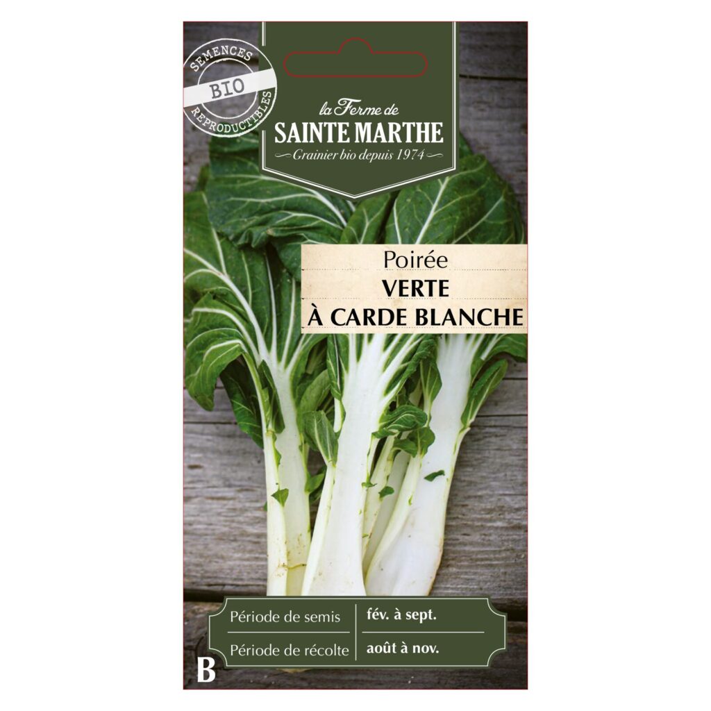 POIRÉE Verte à Carde Blanche - 100 graines bio — sachet recto