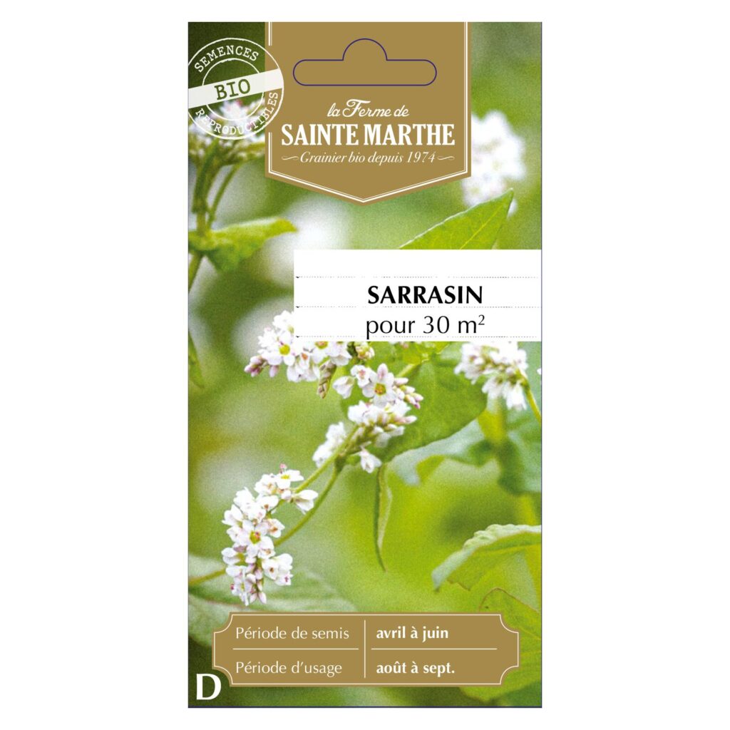 Sarrasin Vivace pour 15 à 20 m² - 150 graines bio — sachet recto