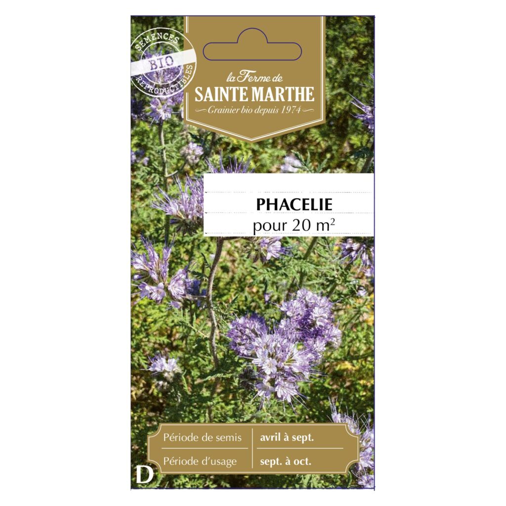 Phacélie Annuelle pour 30 à 50 m² - 50 graines bio — sachet recto