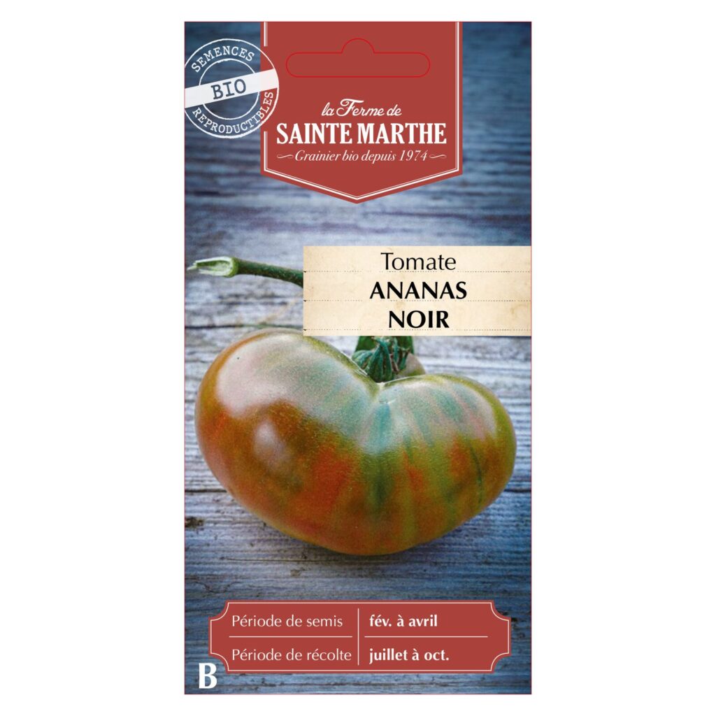 Tomate Ananas Noir - 30 graines bio — sachet recto