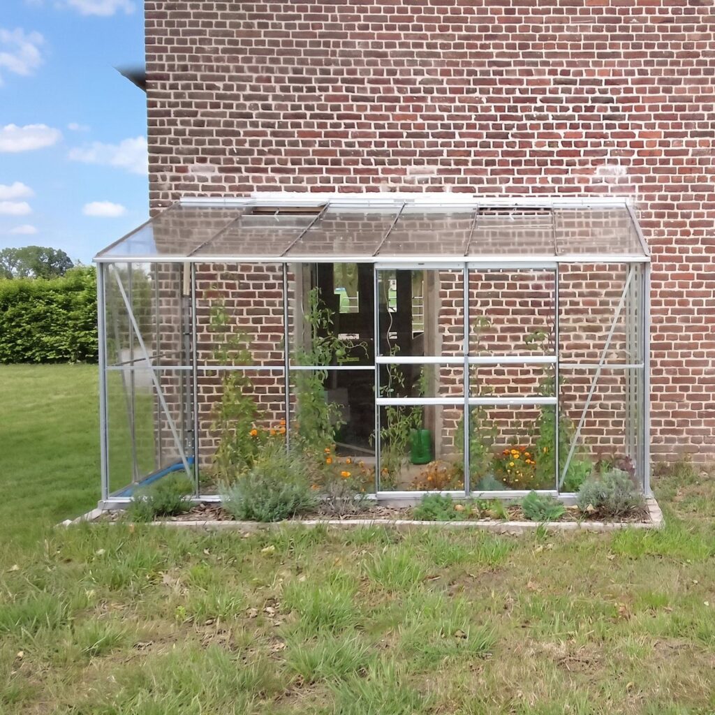 Serre en verre Mélissa 7,2 m² - Robuste et lumineuse